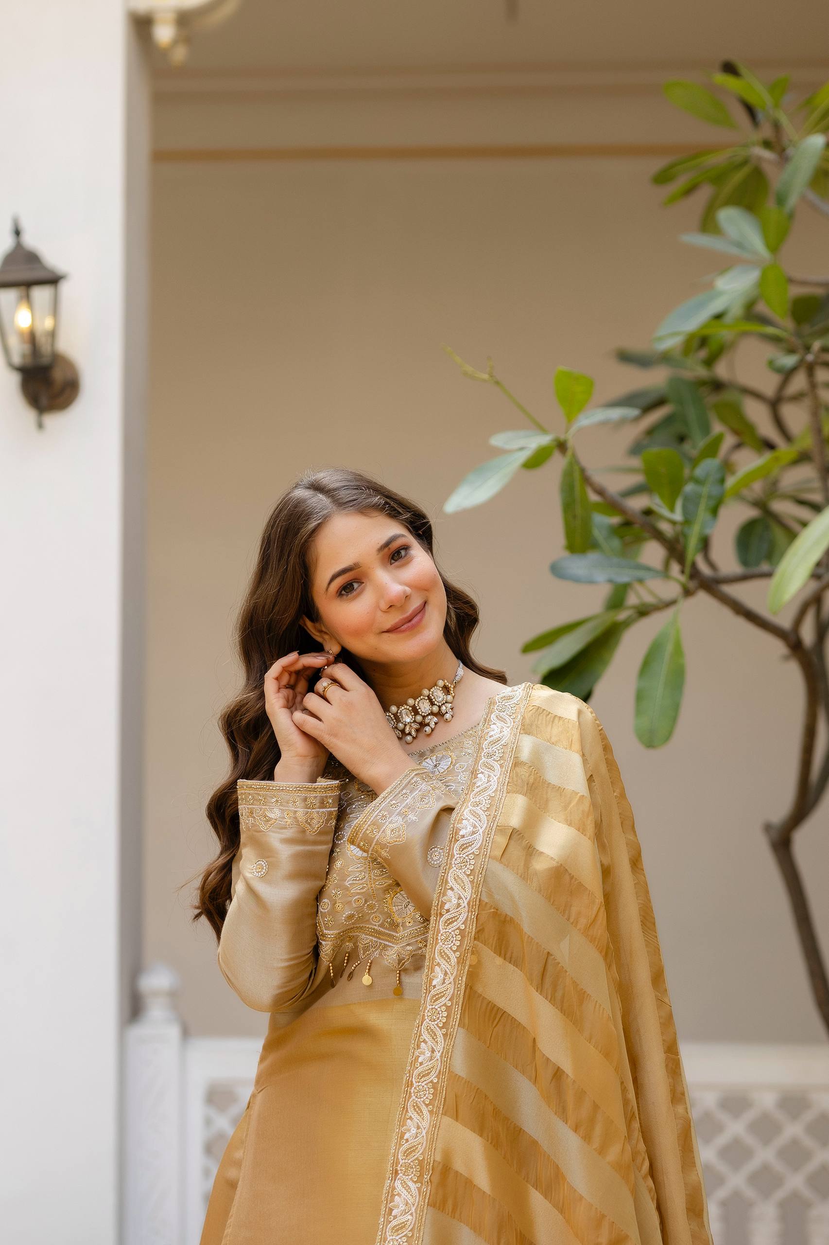 Premium Banarasi Lehenga Set with Embroidered Kurta & Silk Dupatta – Festive & Wedding Wear for Women