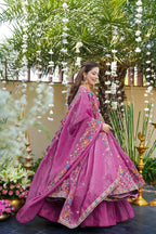 Premium Soft Crunchy Silk Anarkali Suit Set with Multi-Color Floral Embroidery