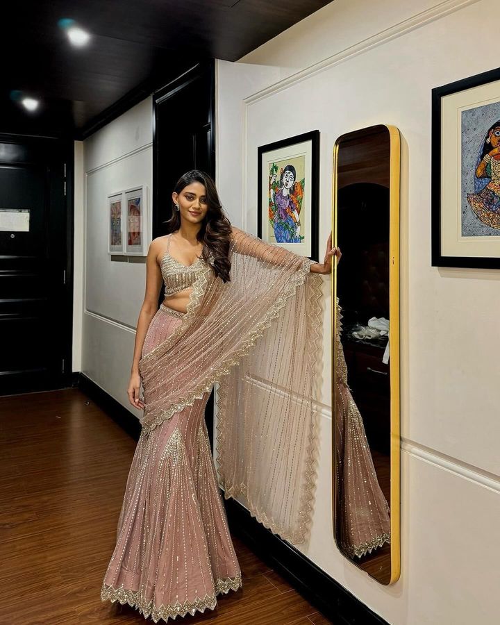 Ready-to-Wear Lehenga Saree with Sequins Work